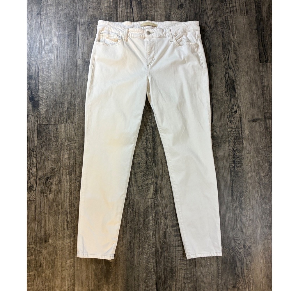 Joe's Jeans White Skinny Ankle Denim Jeans 34" Waist Size 32 Preppy Resortwear
